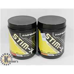 TWO NUTRABOLICS STIM-X PRE WORKOUT ENERGY