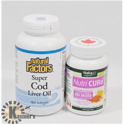 NATURAL FACTORS SUPER COD LIVER OIL 180 SOFTGELS