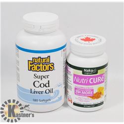 NATURAL FACTORS SUPER COD LIVER OIL 180 SOFTGELS