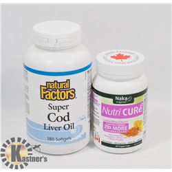 NATURAL FACTORS SUPER COD LIVER OIL 180 SOFTGELS