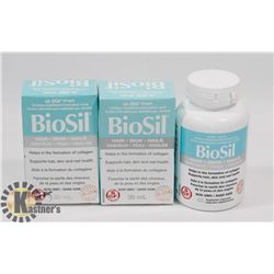 THREE BIOSIL HAIR, SKIN, NAILS NON GMO