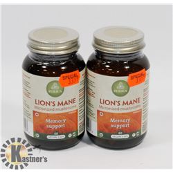 TWO PURICA LIONS MANE MICRONIZED MUSHROOMS