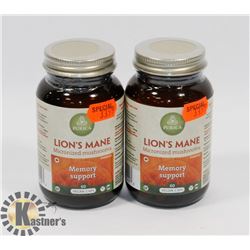 TWO PURICA LIONS MANE MICRONIZED MUSHROOMS