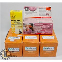 THREE PACKS OF PARTY SMART CAPSULES EXP SEP 2020