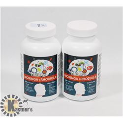 TWO KALAYA MORINGA + RHODIOLA 60 TABLETS EACH