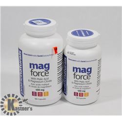TWO PRAIRIE NATURALS MAG FORCE WITH MALIC ACID AND