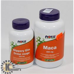 NOW MACA 250 CAPSULES AND NOW SLIPPERY