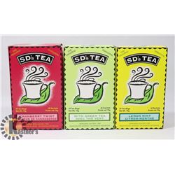 THREE BOXES OF SD'S ORGANIC TEA