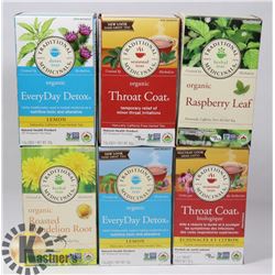 6 BOXES OF HERBAL TEA