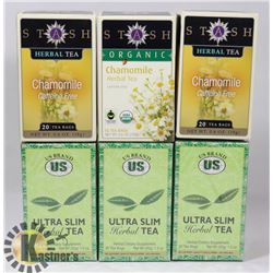 THREE BOXES OF ULTRA SLIM HERBAL TEA AND THREE