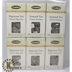 SIX BOXES OF FLORA MEDICINAL TEA