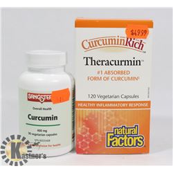 NATURAL FACTORS CURCUMIN RICH THERACURMIN 120
