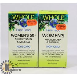 TWO WHOLE EARTH & SEA PURE FOOD WOMENS MULTI