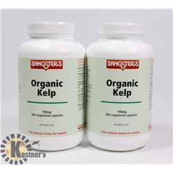 TWO SANGSTERS ORGANIC KELP 200 CAPSULES EACH