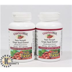TWO NATURAL FACTORS SUPER STRENGTH GRAPE SEED
