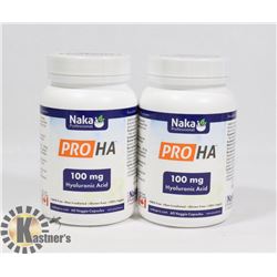 TWO NAKA PRO HA 100MG HYALURONIC ACID 60 CAPSULES