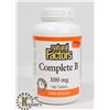 Image 1 : NATURAL FACTORS COMPLETE B 100MG TIME RELEASE