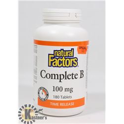 NATURAL FACTORS COMPLETE B 100MG TIME RELEASE