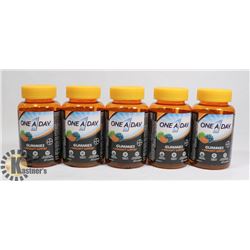 LOT OF 5 ONE A DAY GUMMIES,