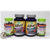 Image 1 : BAG OF ASSORTED VITAMINS INCL ALIVE WOMENS 50+