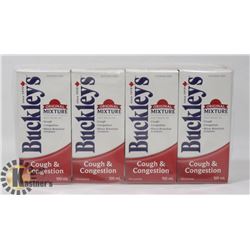 LOT OF 4 BUCKLEYS ORIGINAL 100ML EACH