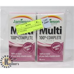 LOT OF 2 JAMIESON MULTI WOMENS 50+ VITAMINS