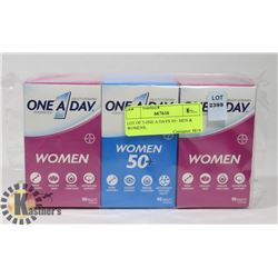 LOT OF 3 ONE A DAYS 50+ WOMENS,