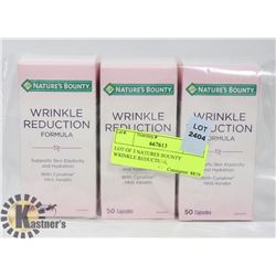 LOT OF 3 NATURES BOUNTY WRINKLE REDUCTION,