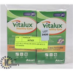 LOT OF 2 VITALUX OCULAR MULTI VITAMINS
