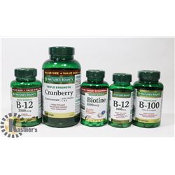 BAG OF ASST NATURES BOUNTY VITAMINS