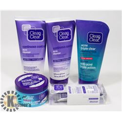 BAG OF ASSORTED CLEAN & CLEAR PRODUCTS