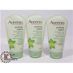 LOT OF 3 AVEENO DAILY SCRUB