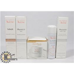 LOT OF ASSORTED AVENE BEAUTY CARE PRODUCTS