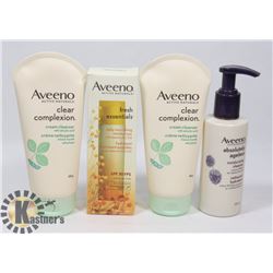 LOT OF ASSORTED AVEENO BEAUTY PRODUCTS