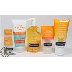 BAG OF ASSORTED NEUTROGENA FACIAL CARE PRODUCTS