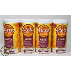 LOT OF 4 BOTTLES METAMUCIL ORIGINAL 3 IN 1