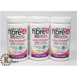 LOT OF THREE 350GRAM BOTTLES THE RIGHT FIBRE 4
