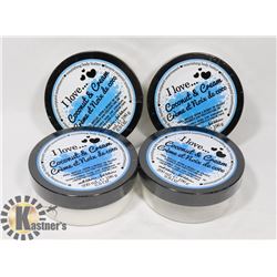 LOT OF 4 COCONUT CREAM NOURISHING BODY BUTTER