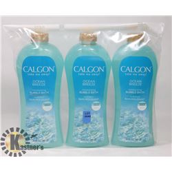 LOT OF 3 887ML BOTTLES OF CALGON OCEAN BREEZE