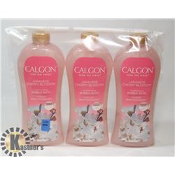 LOT OF 3 887ML BOTTLES OF CALGON JAPANESE CHERRY