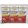 Image 1 : LOT OF 3  JAMIESON OMEGA COMPLETE PURE KRILL OIL