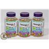 Image 1 : LOT OF 3 WEBBER NATURALS OMEGA 3 900 MG EACH