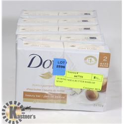 10 DOVE SHEA BUTTER BARS OF SOAP
