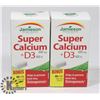 Image 1 : LOT OF 2 JAMIESON SUPER CALCIUM PLUS D3, 600MG