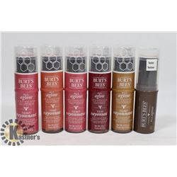 LOT OF ASSORTED BURTS BEES LIP AND CHEEK STICKS