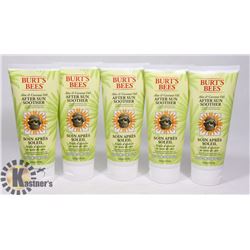 LOT OF 5 BURTS BEES SUN SOOTHER