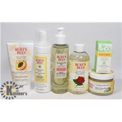 BAG OF ASSORTED BURTS BEES BEAUTY PRODUCTS
