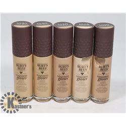 BAG OF ASSORTED BURTS BEES LIQUID MAKE UP