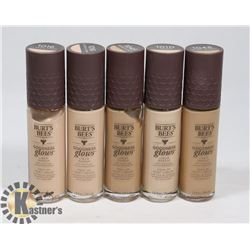 BAG OF ASSORTED BURTS BEES LIQUID MAKE UP