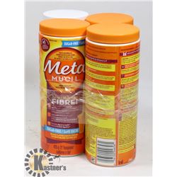 LOT OF 4 METAMUCIL 3 IN 1 FIBRE ASSORTED,